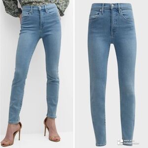 Veronica Beard Jeans "Debbie" skinny jeans in light-wash stretch-denim NWT